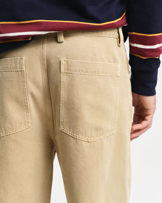 Relaxed Fit canvas broek