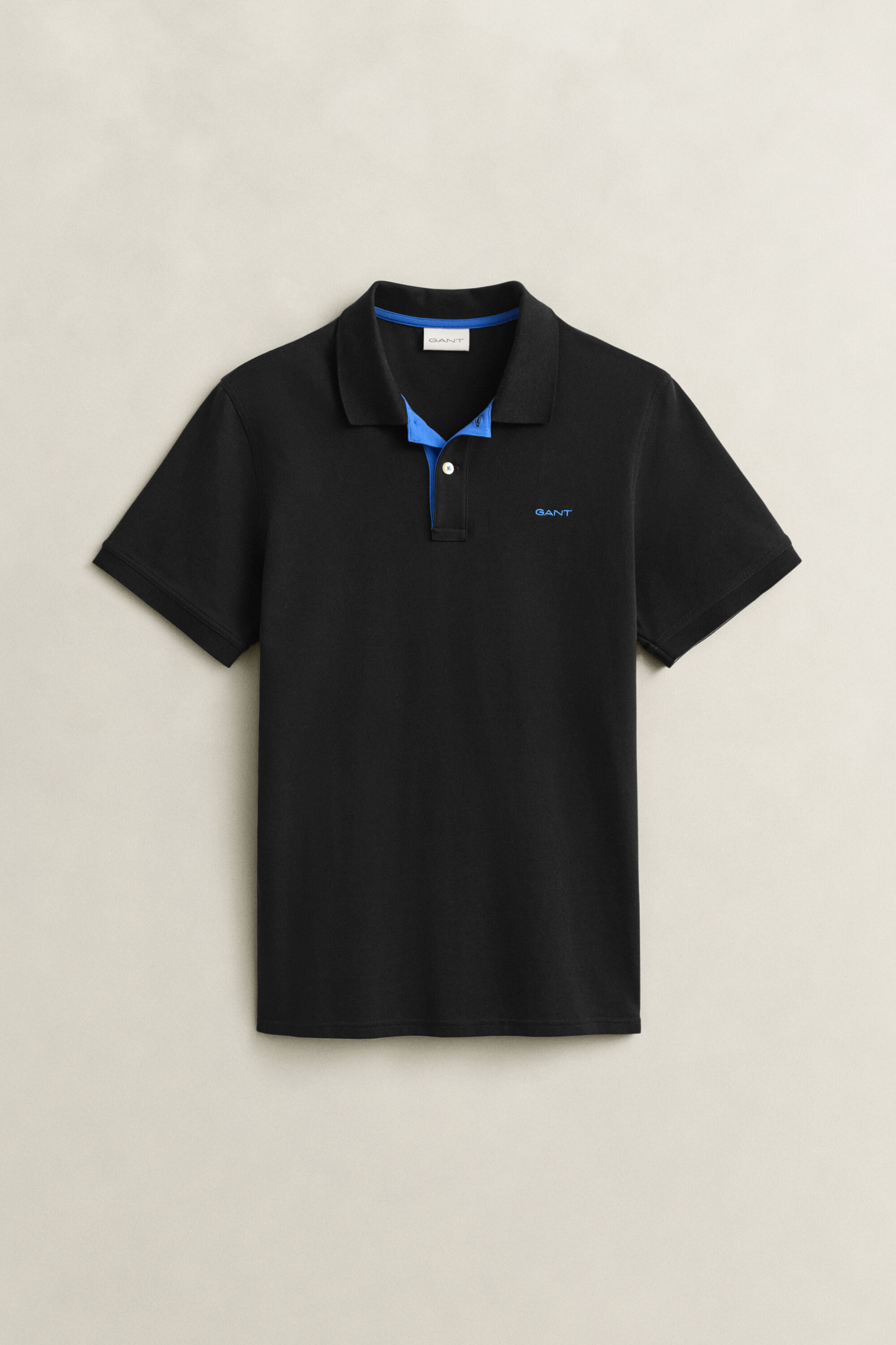Piqué poloshirt met contrasterend detail