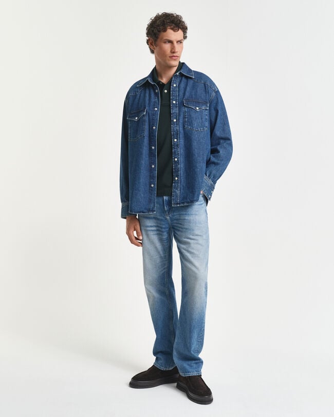 Regular Fit Shield piqué poloshirt