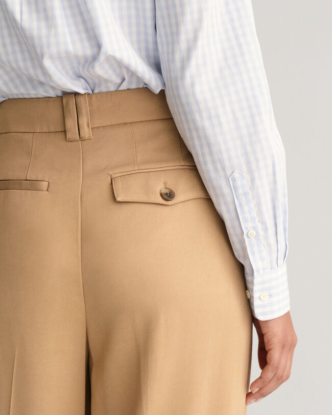 Regular Fit poplin overhemd met Gingham-ruitje