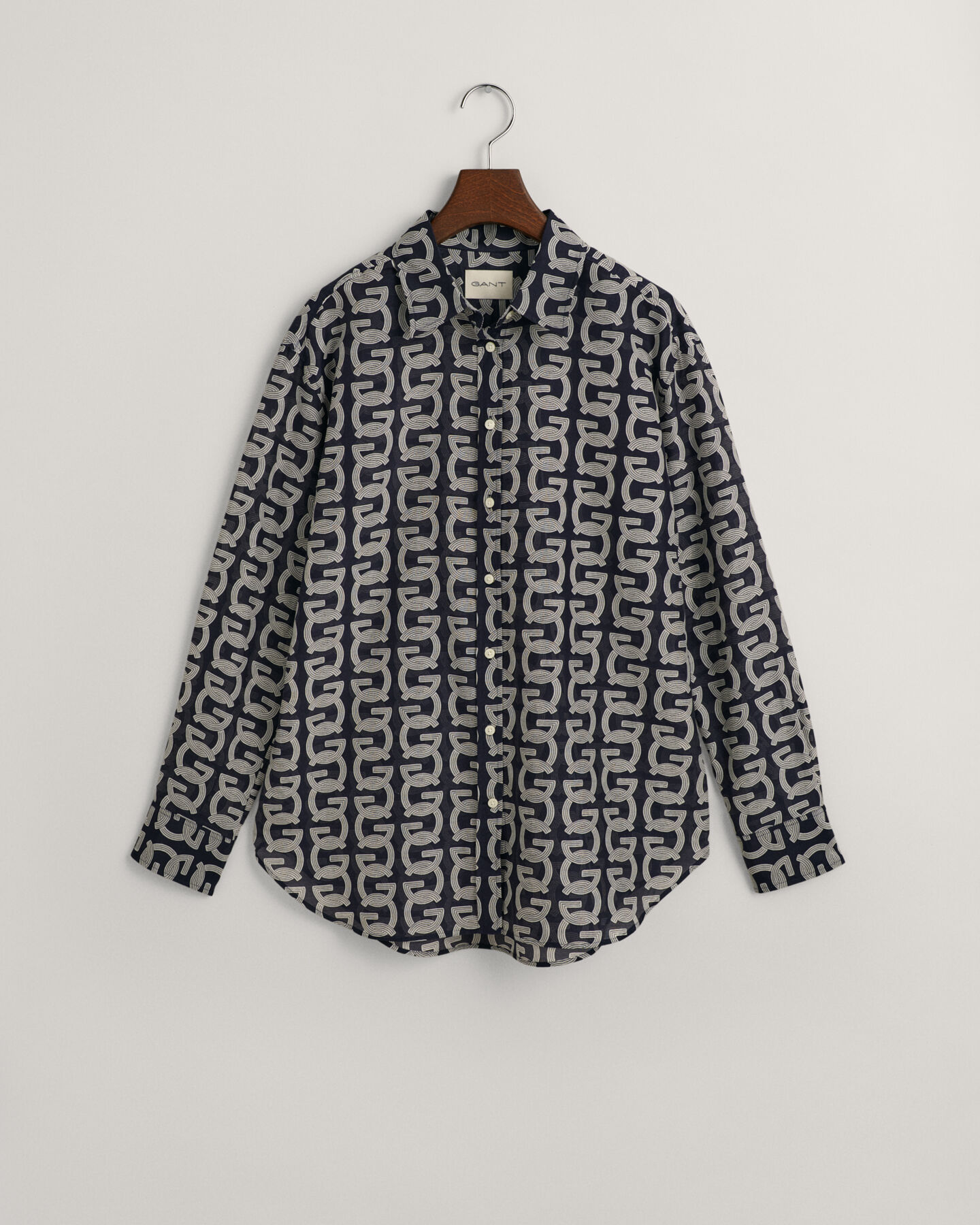 Relaxed Fit G Patterned blouse van katoen en zijde