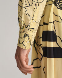 Regular Fit Line Drawing blouse van katoenen voile