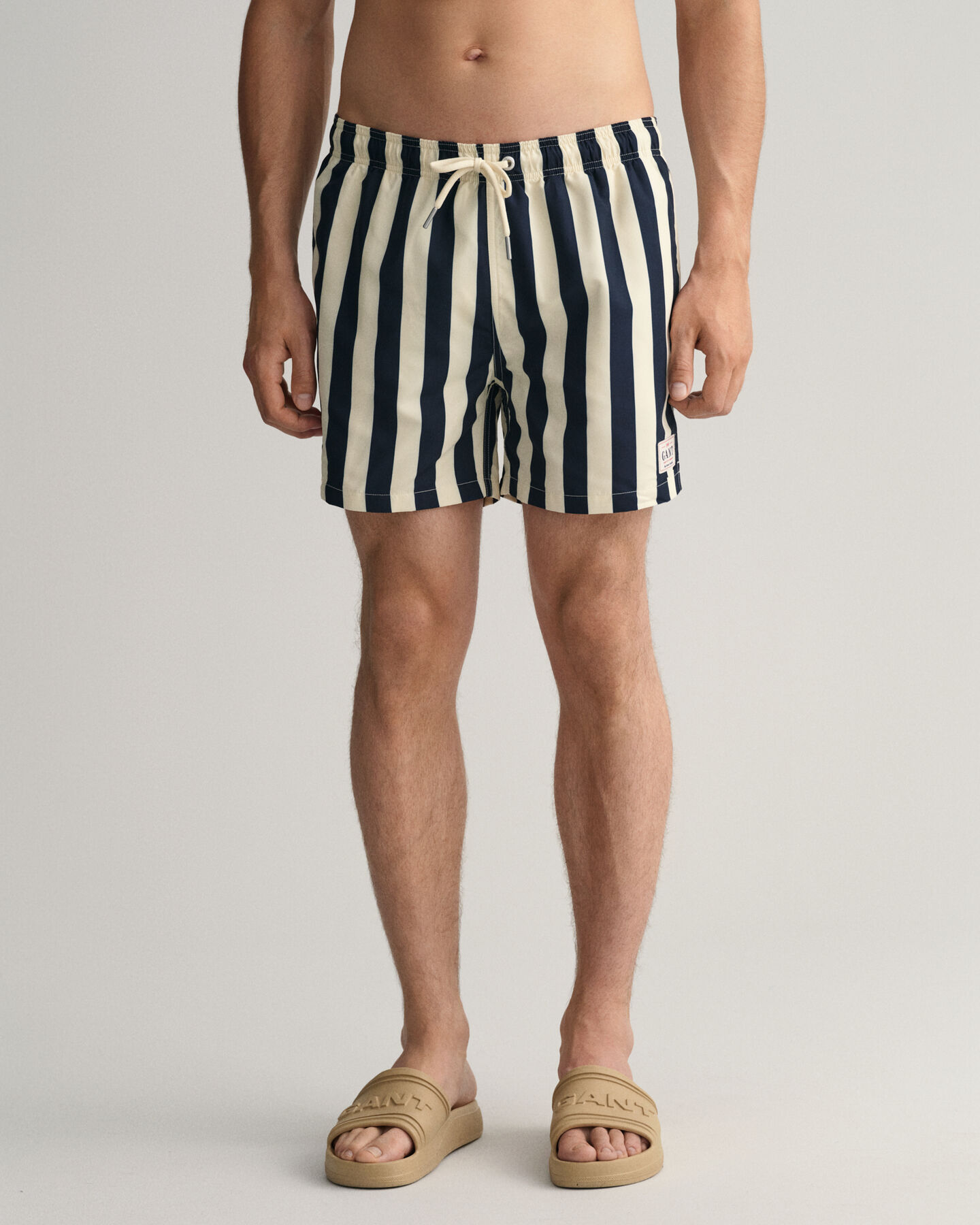 Classic Fit zwemshort met brede streep