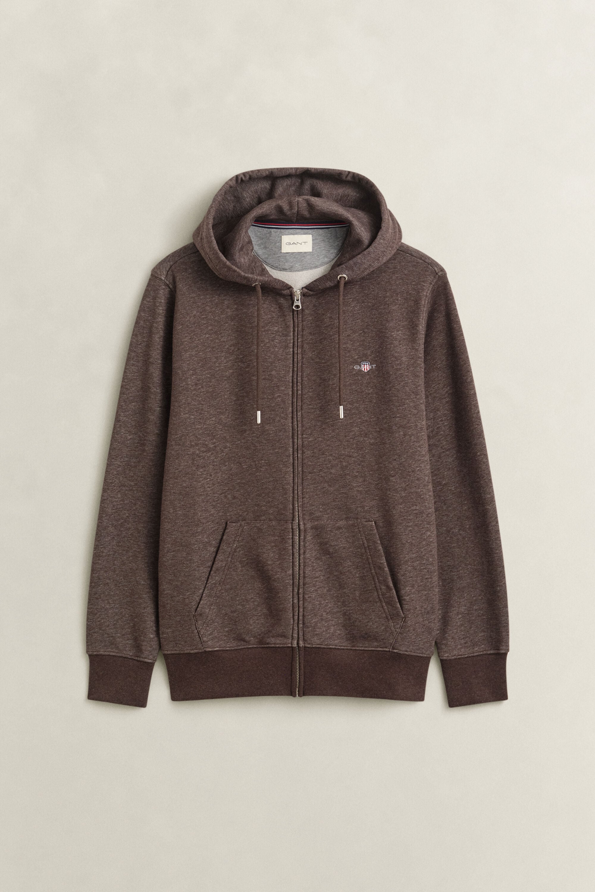 Shield hoodie met ritssluiting