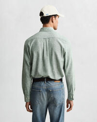 Regular Fit overhemd van katoen en linnen