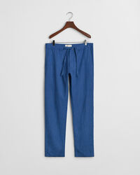 Relaxed Fit linnen broek met trekkoordje