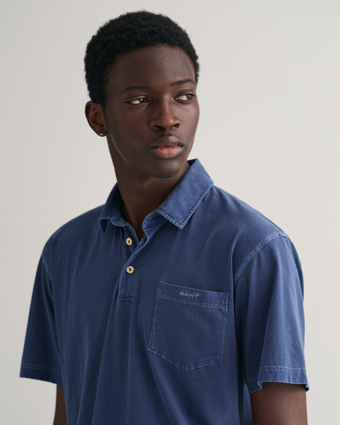 Sunfaded jersey poloshirt