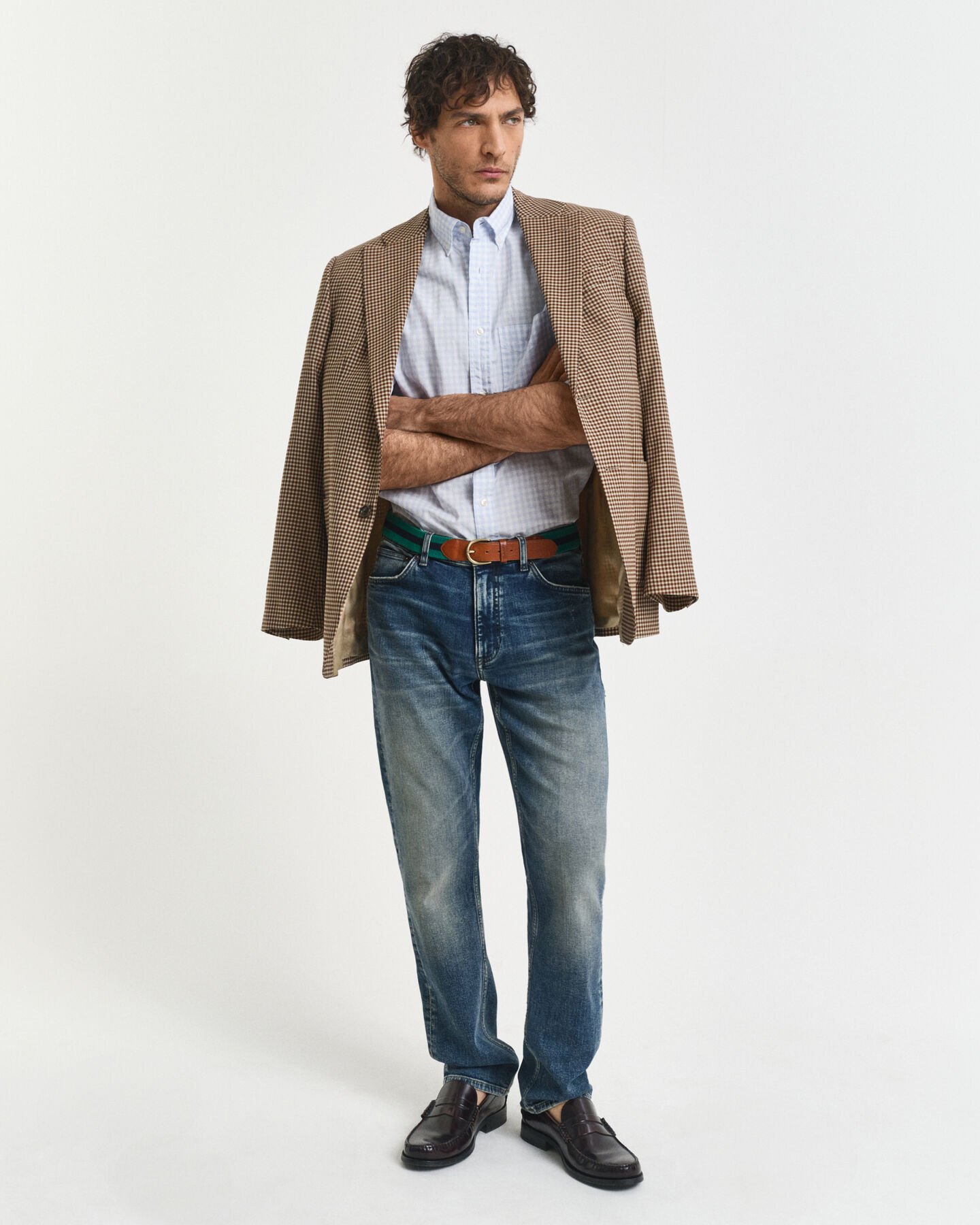 Regular Fit Classic overhemd met Gingham-ruitje van poplin