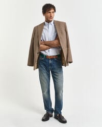 Regular Fit Classic overhemd met Gingham-ruitje van poplin