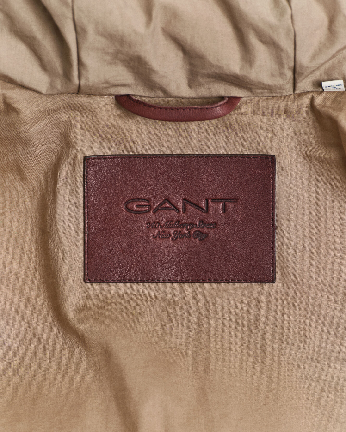 Katoenen parka met ganzendons