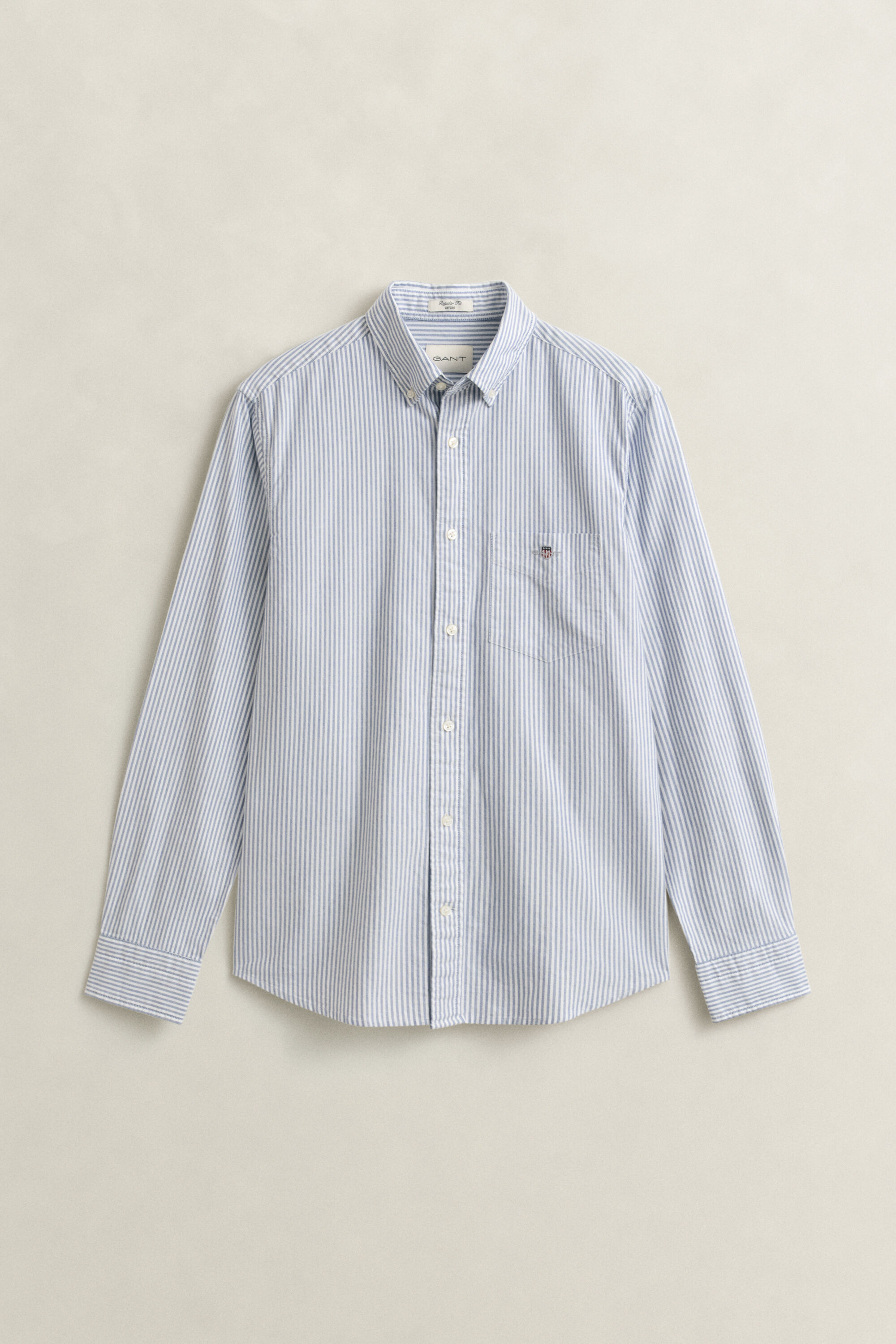Classic Regular gestreept Oxford-overhemd