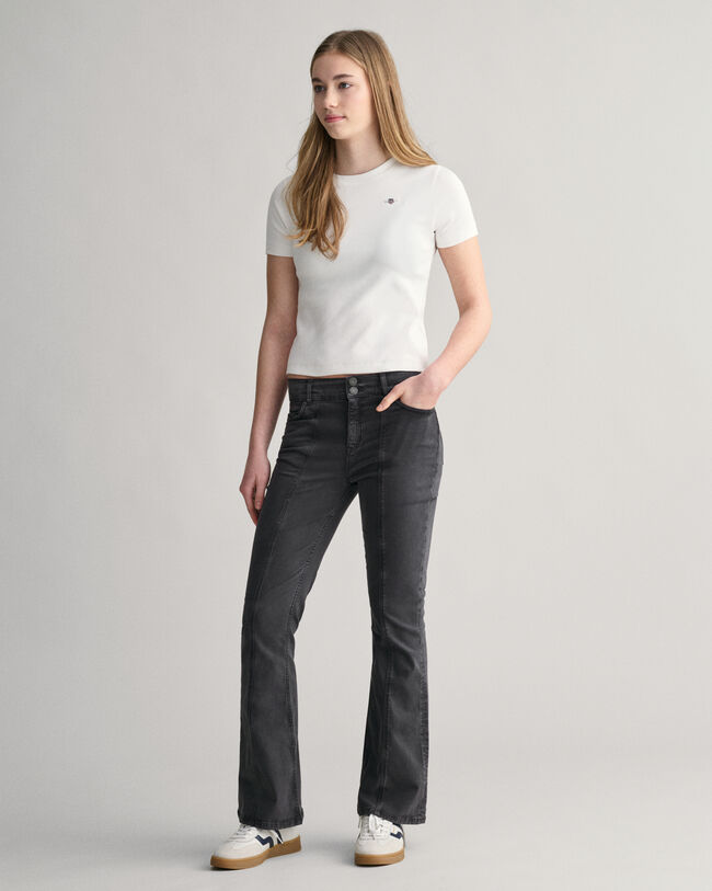 Teen Girls bootcut jeans met stretch en lage taille