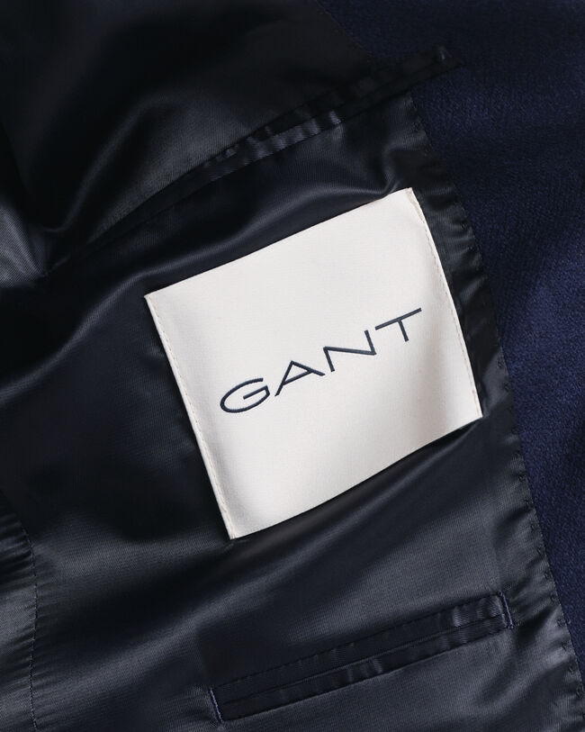 Slim Fit Club blazer van wolflanel