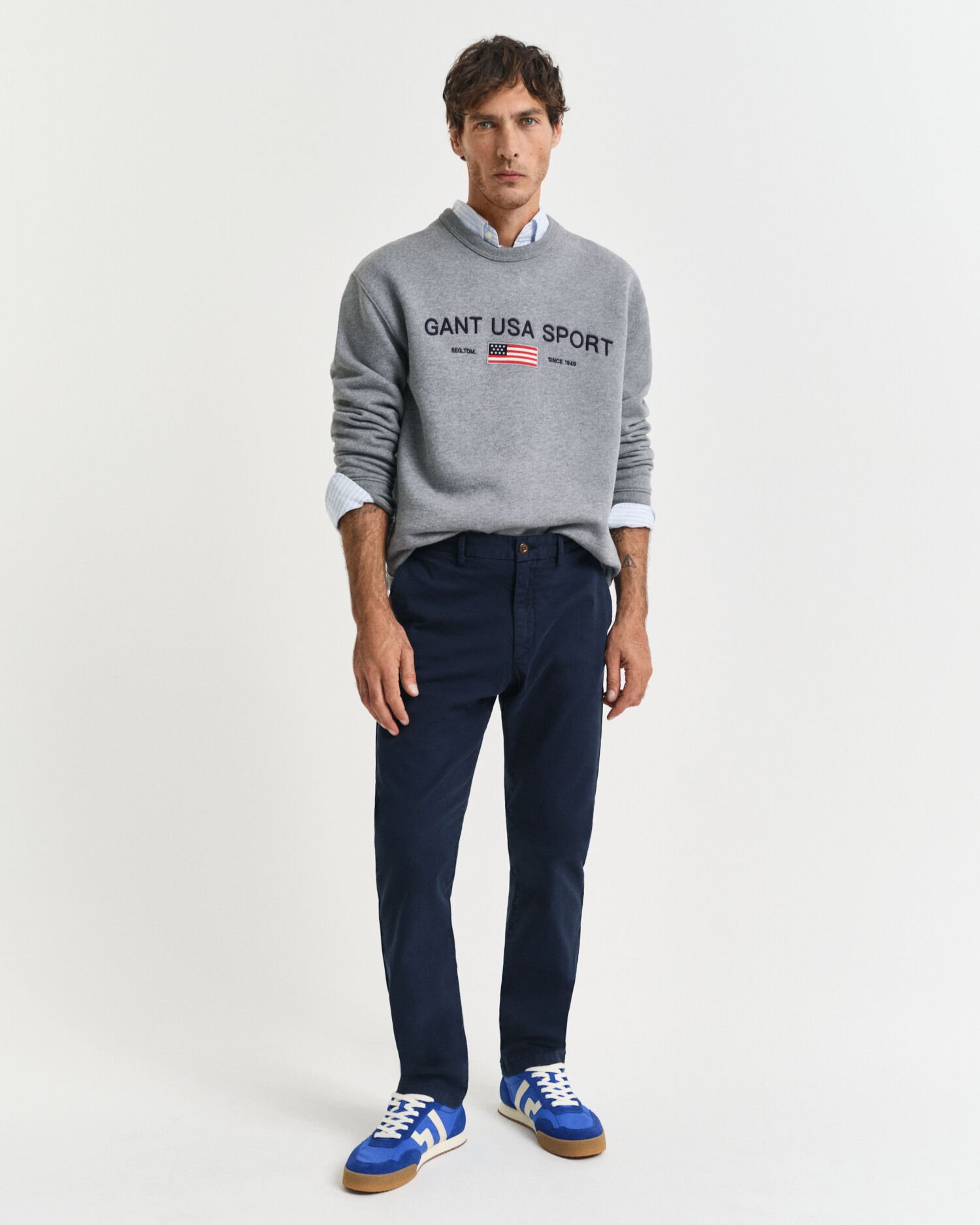 Slim Fit Dobby Structured chino