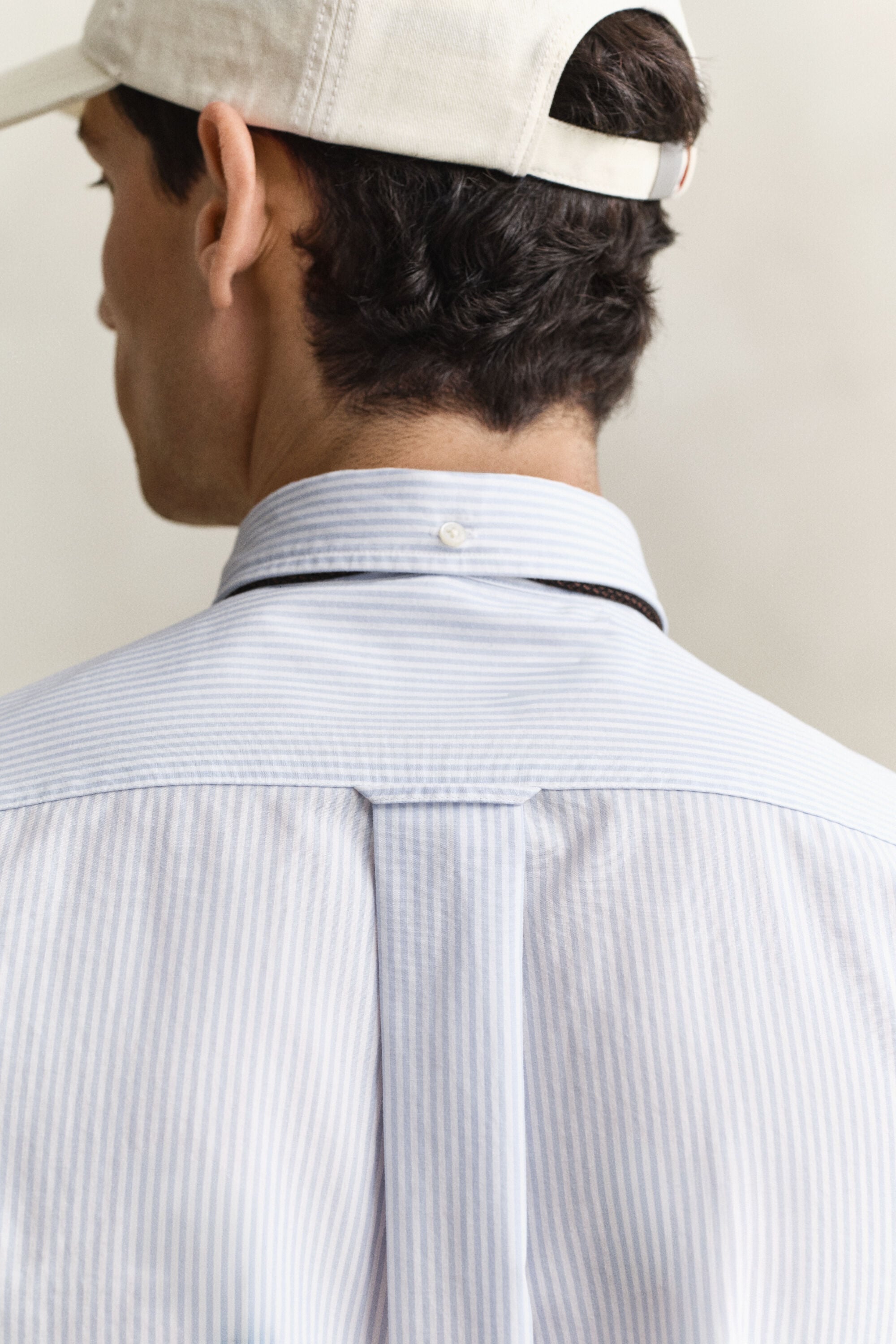 Classic Regular gestreept poplin overhemd