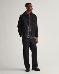 Relaxed Fit overhemd van gestreept dobbyweefsel