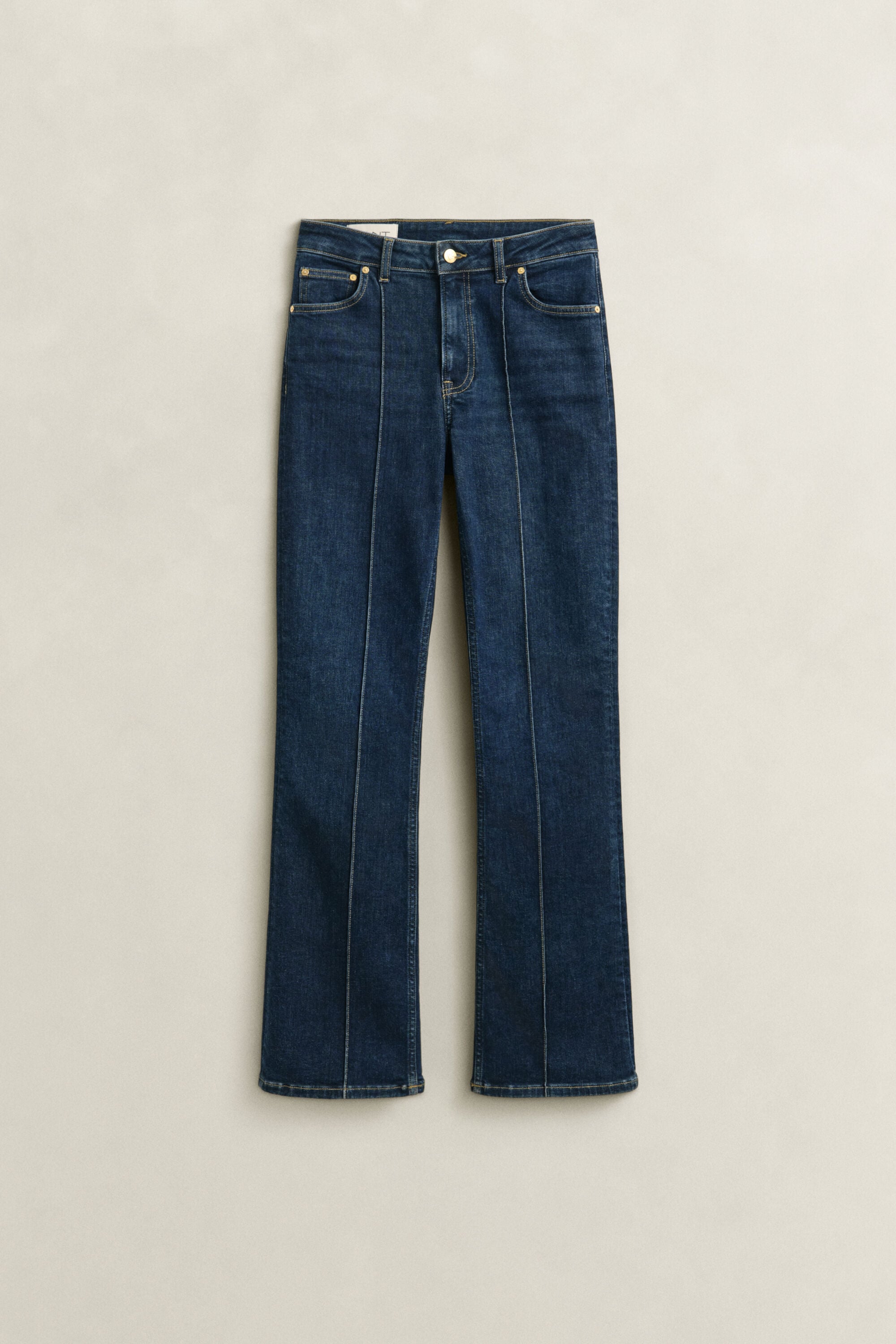 Slim Flared jeans met paspelnaden