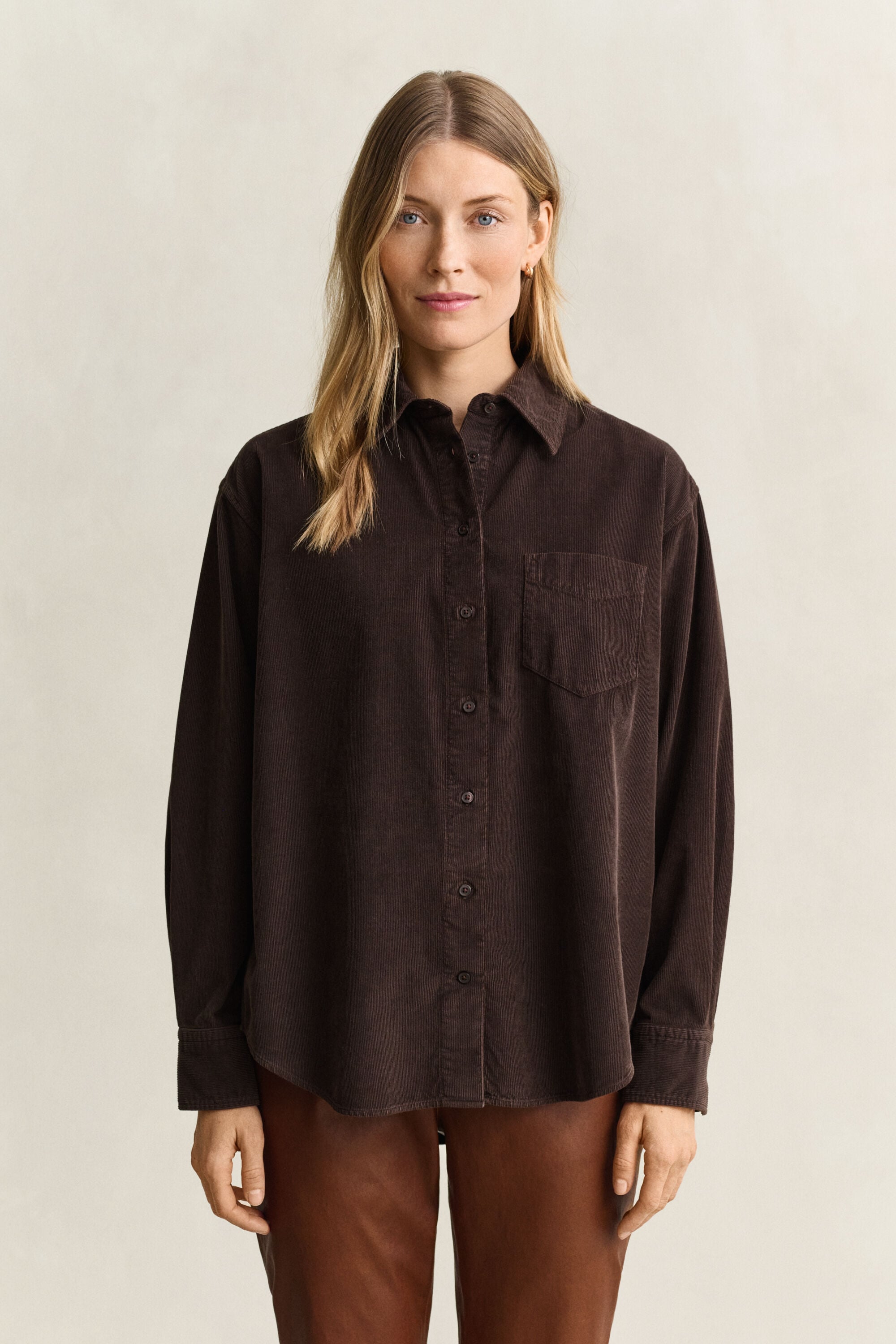 Relaxed corduroy overhemd