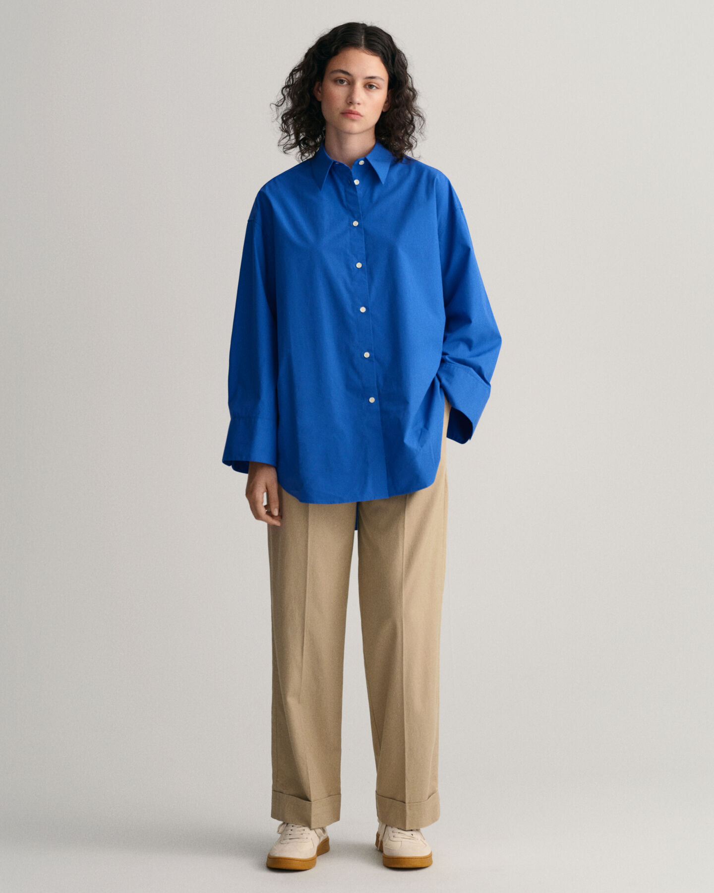 Oversized Fit blouse met wijde manchetten