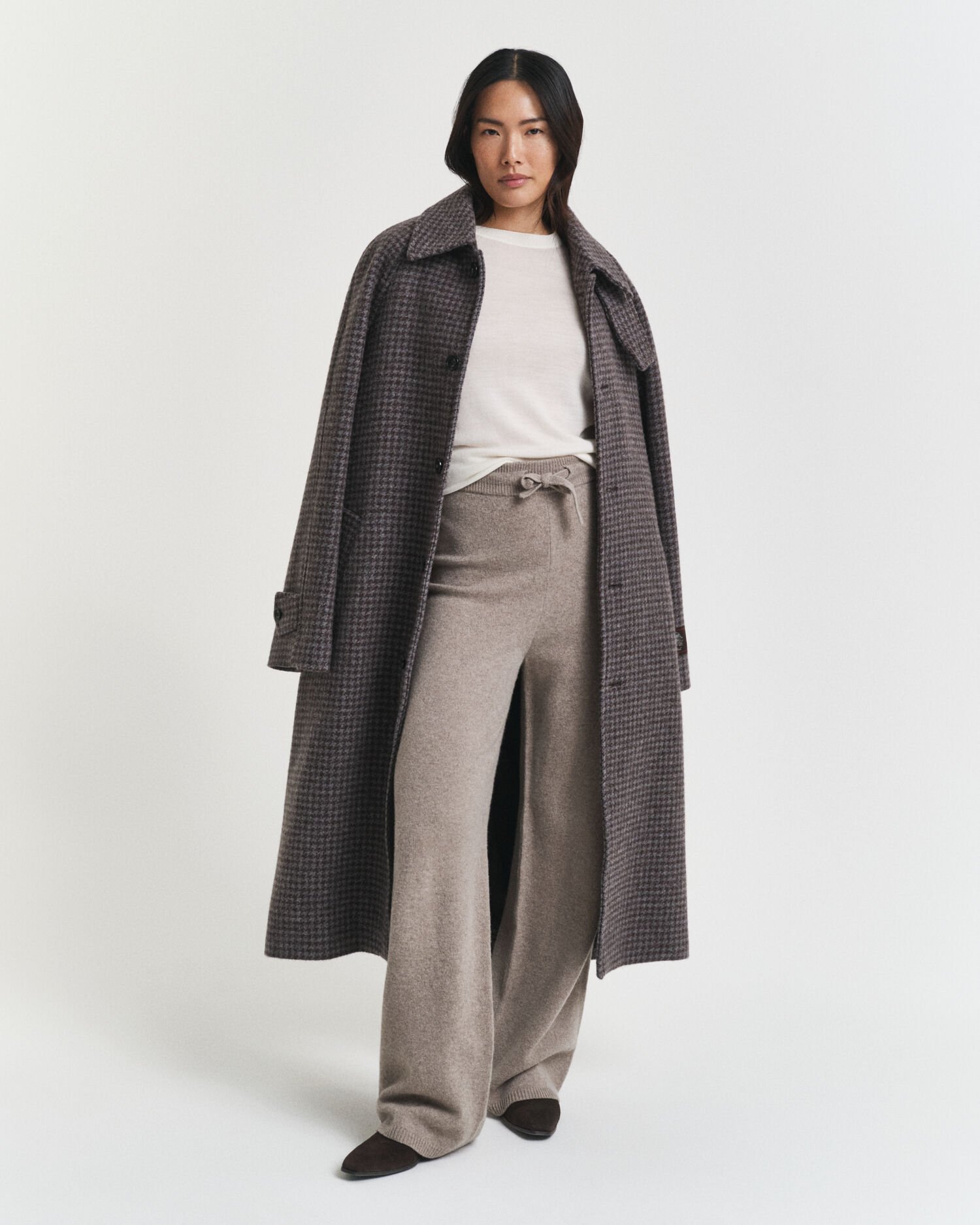 Broek van gebreide wol