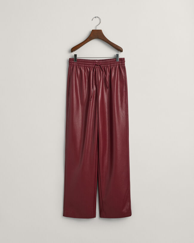 Relaxed Fit Pull-On broek van kunstleer