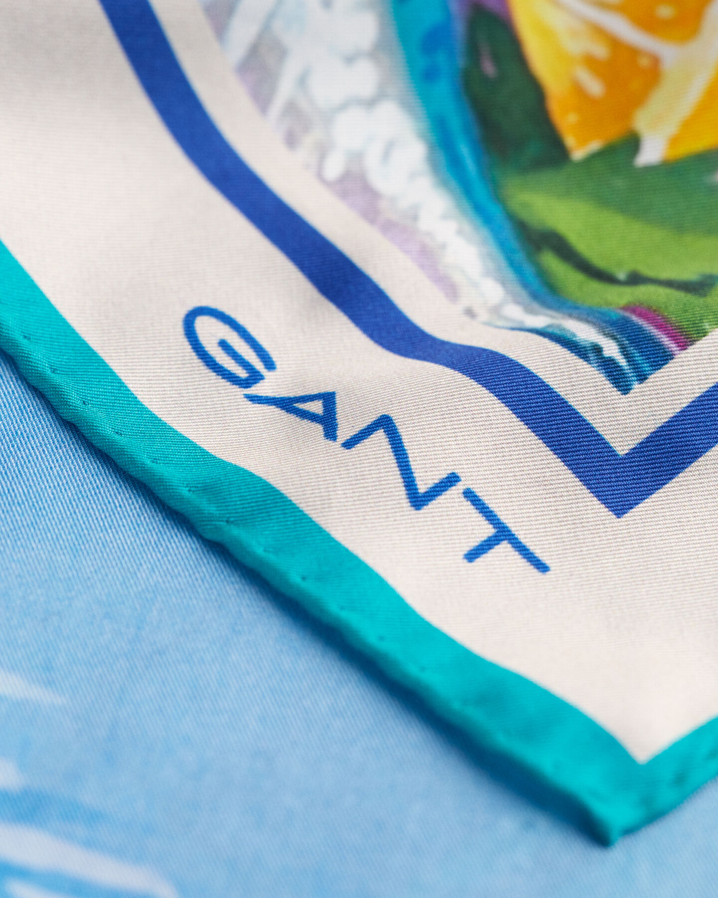 Zijden sjaal met Scenery-print