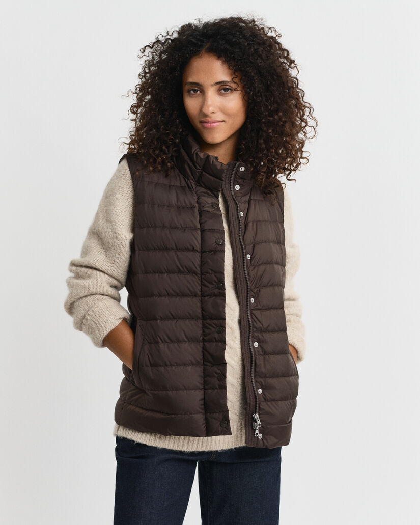 Lichte donsbodywarmer