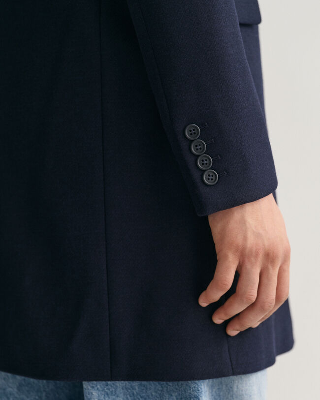 Tailored Fit klassieke wollen bovenjas