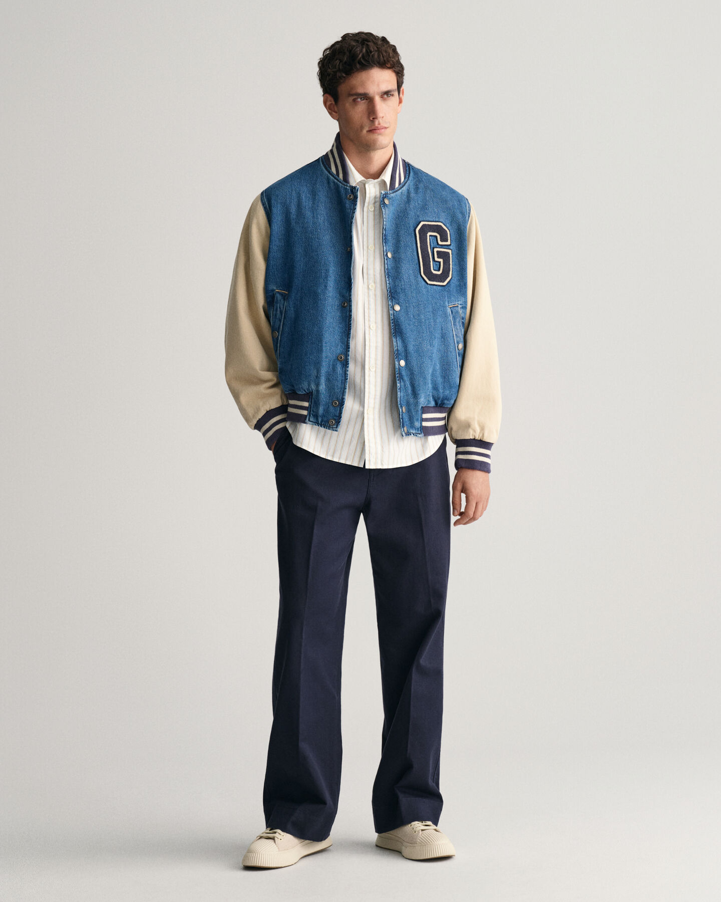 Relaxed Fit Heritage Poplin overhemd met strepen en korte mouwen