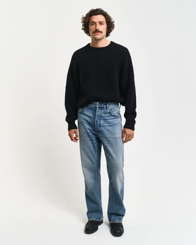 Kasjmier trui met ronde hals