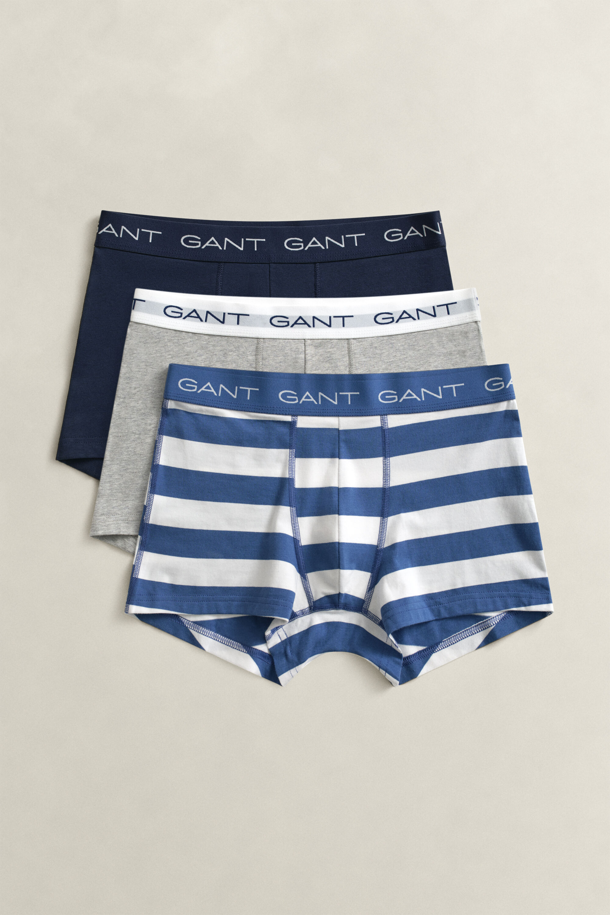 Set van drie gestreepte boxershorts