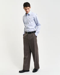 Slim Fit overhemd van stretchpoplin