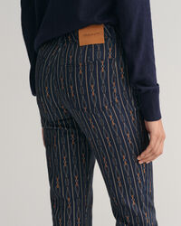 Cropped Rope Striped jeans
