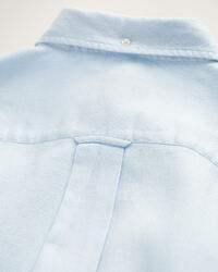 Regular Fit Textured overhemd van katoen en linnen