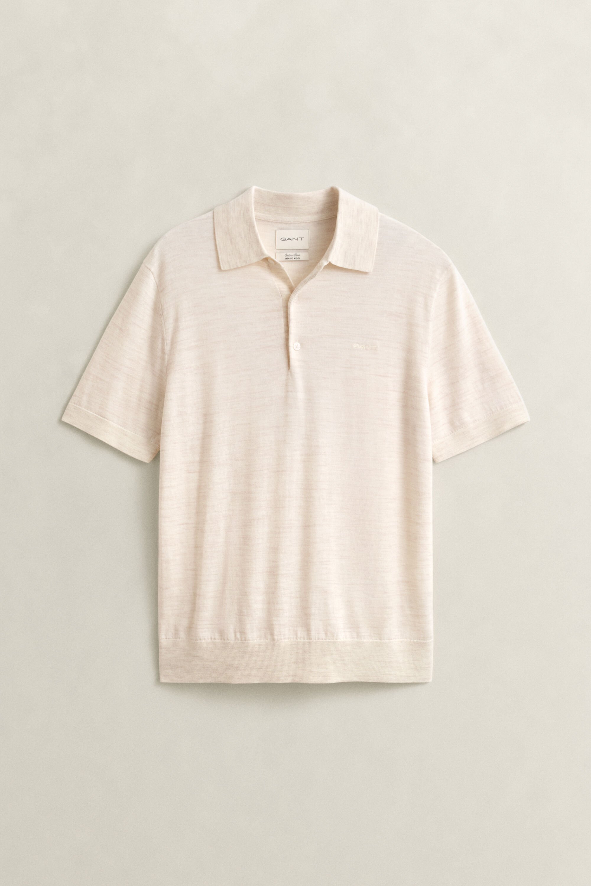 Polotrui met korte mouwen van extra fijne merinoswol