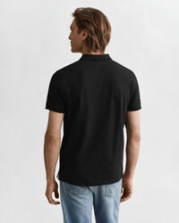 Piqué poloshirt met contrasterend detail