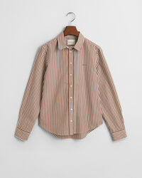 Regular Fit Classic overhemd met strepen van poplin