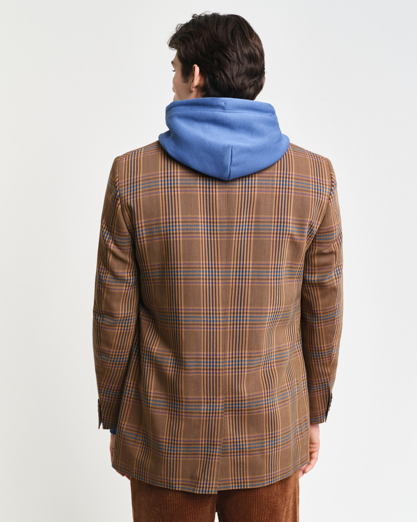 Relaxed Fit wollen blazer met ruiten