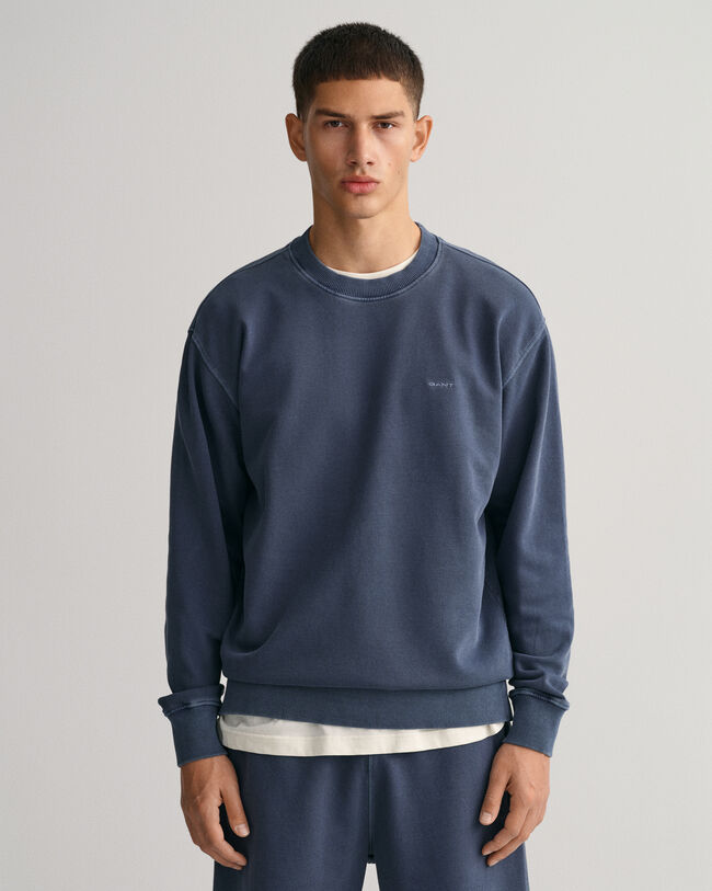 Sunfaded sweatshirt met ronde hals