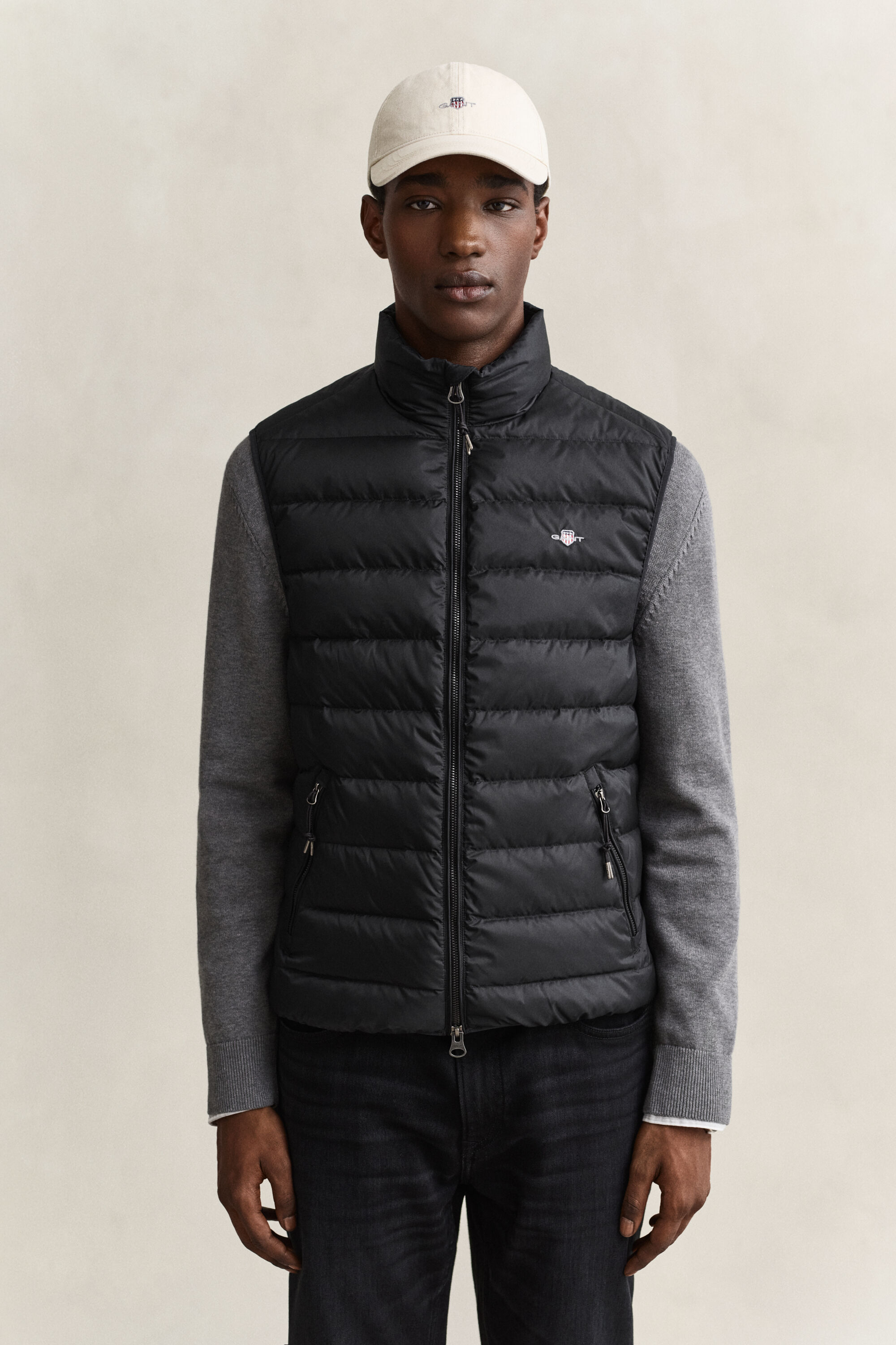 Lichte donsbodywarmer