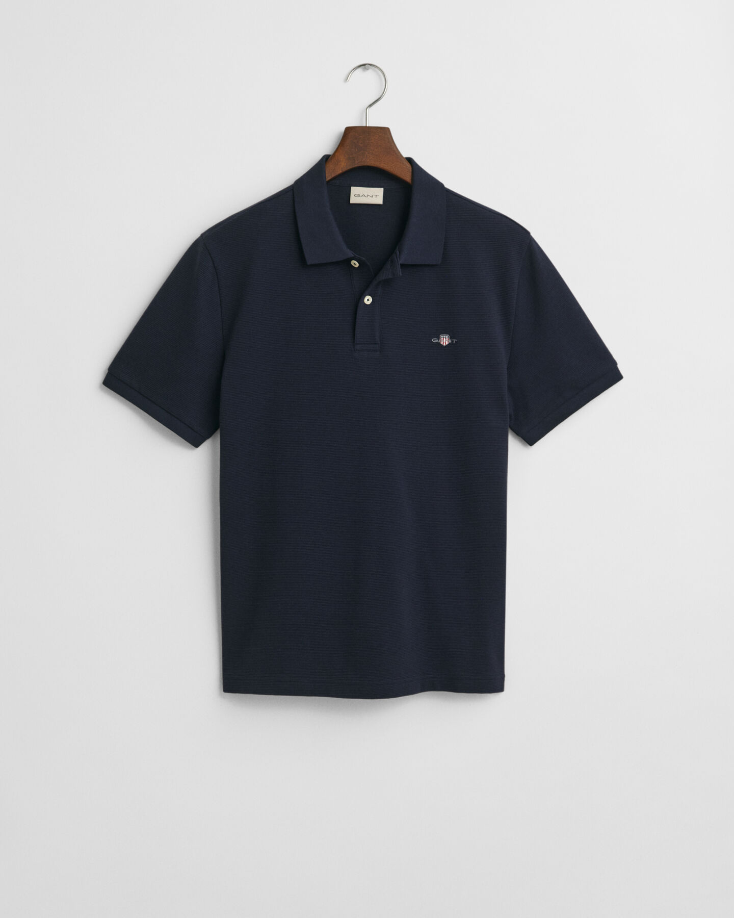 Textured poloshirt