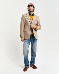 Kostuumblazer met visgraatmotief