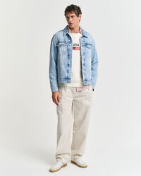 Graphic sweatshirt met ronde hals