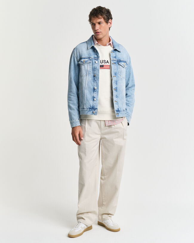 Graphic sweatshirt met ronde hals