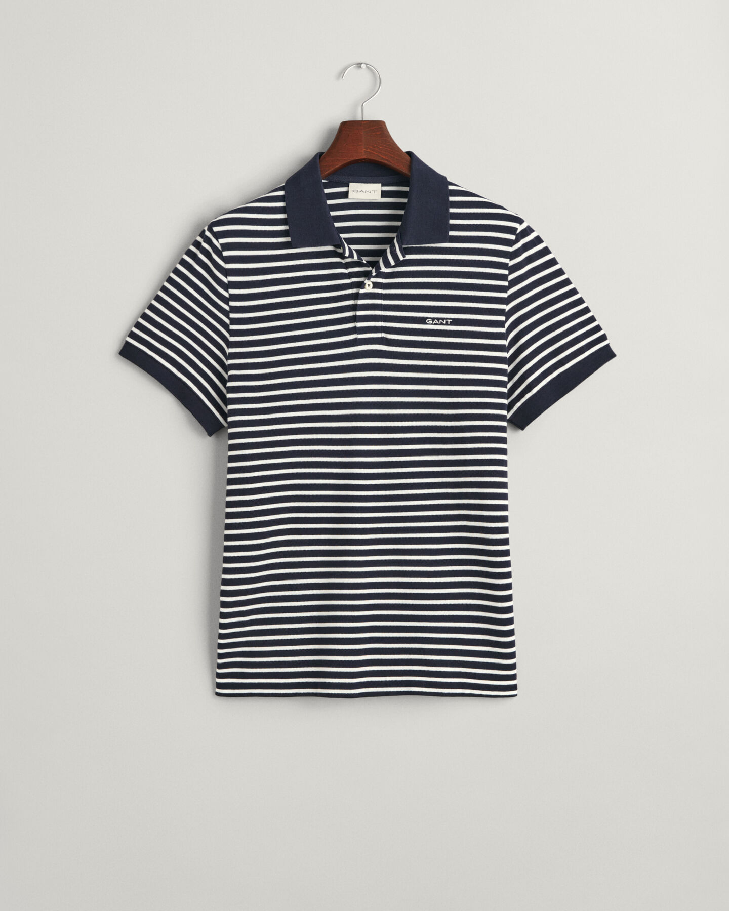 Gestreept piqué poloshirt