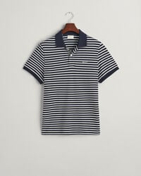 Gestreept piqué poloshirt