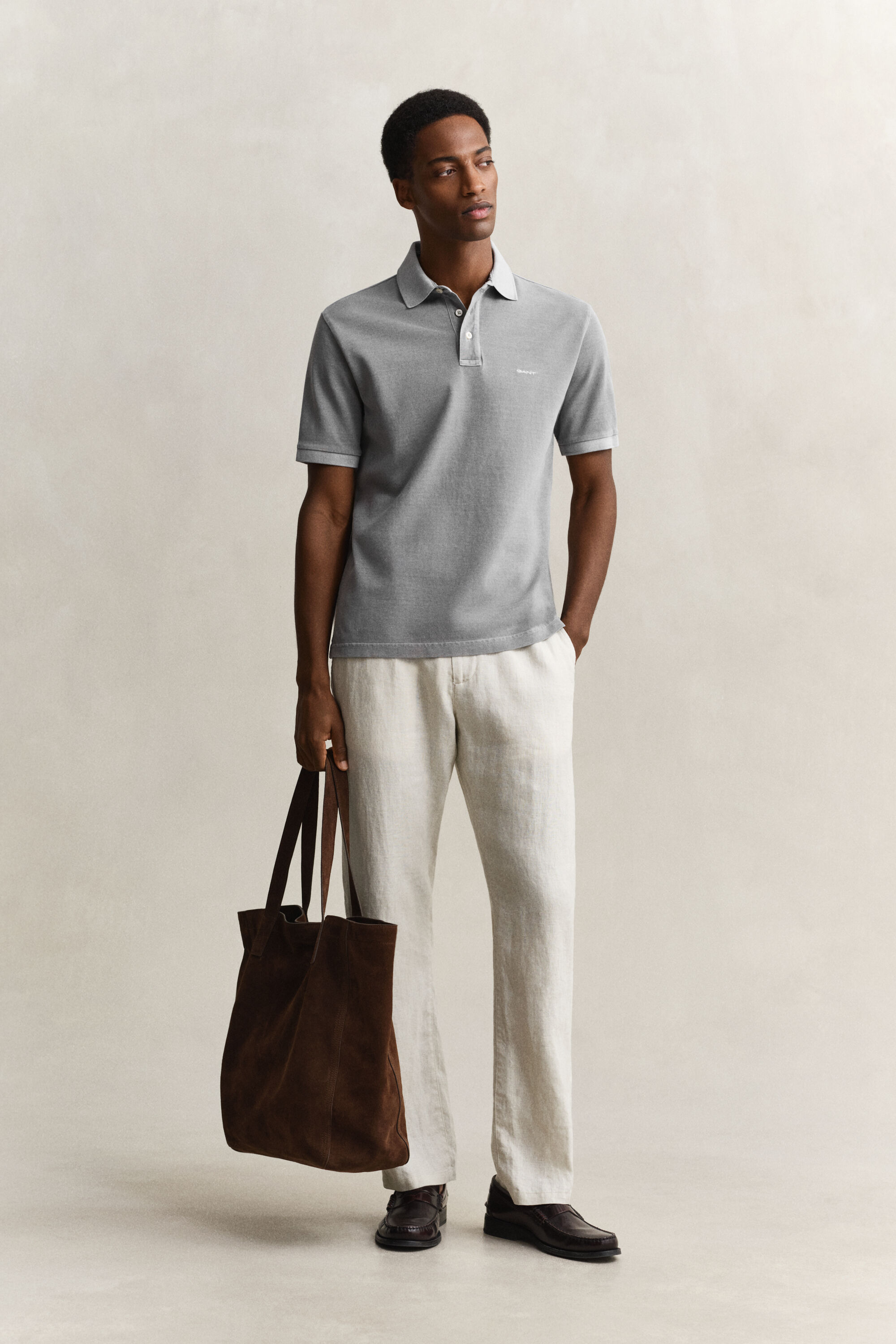 Zonverbleekt poloshirt