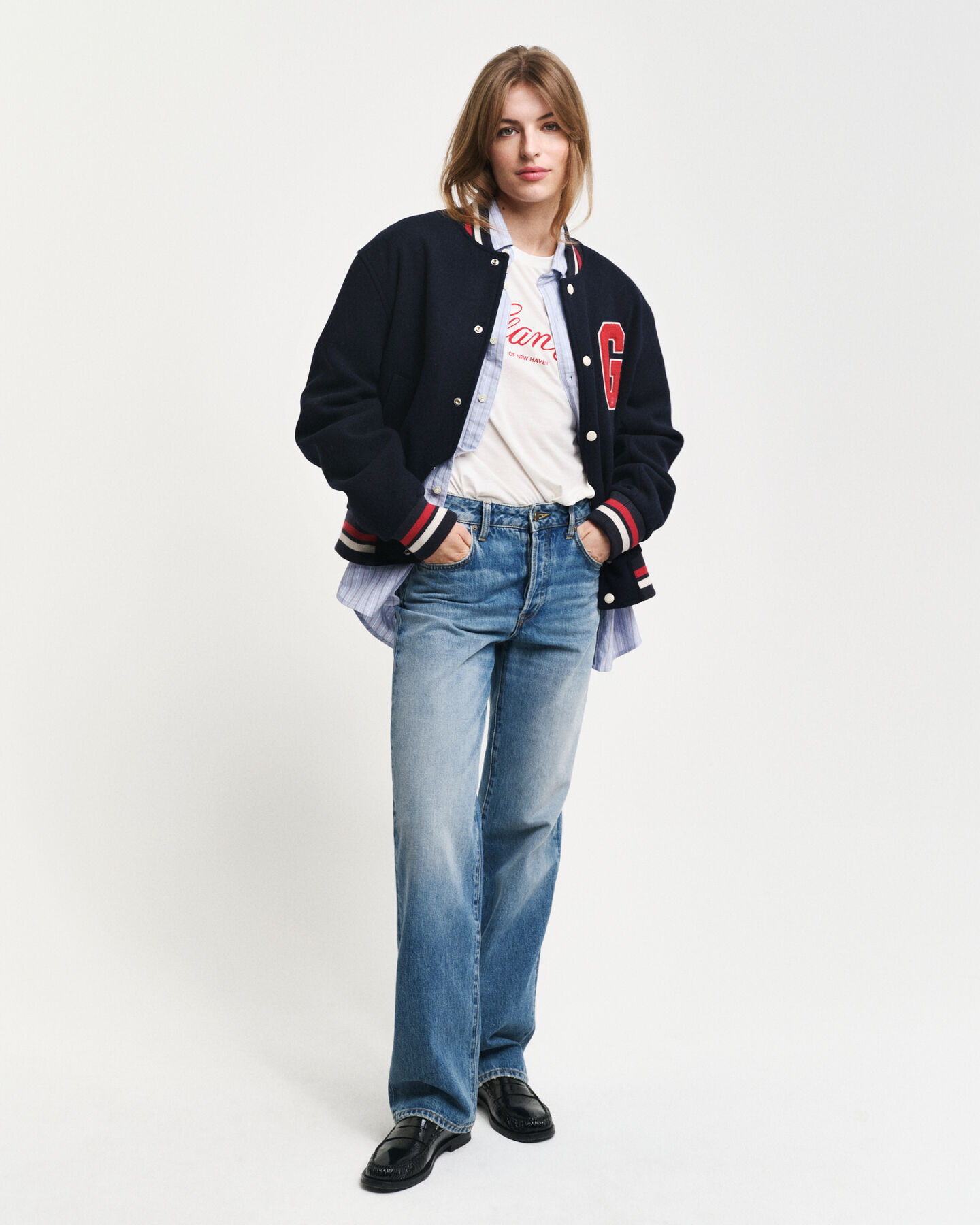 Regular Fit klassiek Oxford-overhemd met strepen