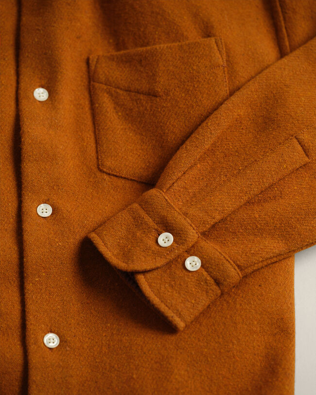 Wrangler x GANT Relaxed Fit wollen overhemd