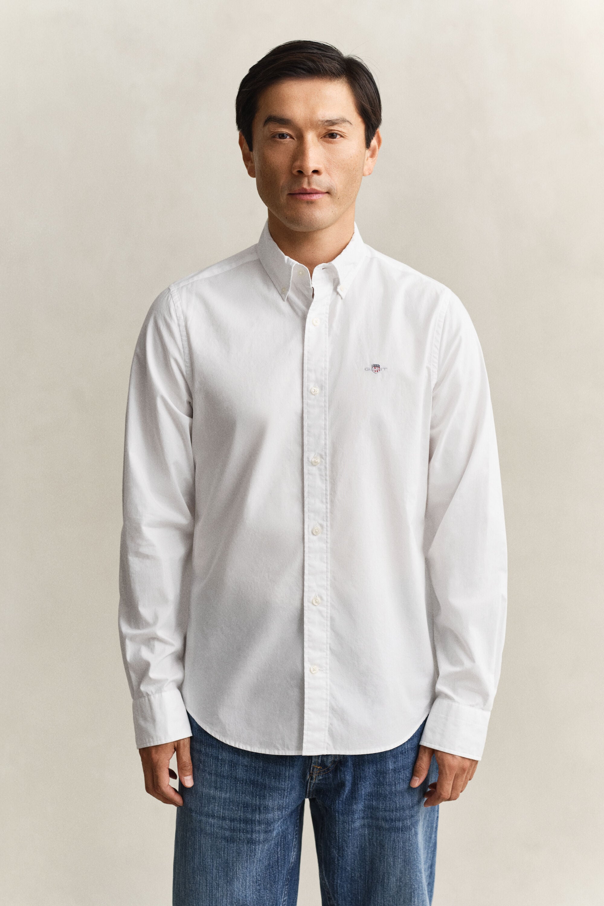Slim Fit Classic overhemd van poplin
